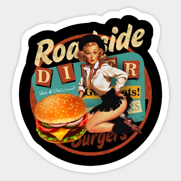 Celebrate Hamburger day Sticker by Trazzo